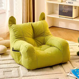 Solid Color Sofa Chair Cartoon Seat Children Sofa Lazy Cat Bean Bag Environ Mentally Friendly Portable Sofa Bedroom Furniture