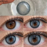 Diopter y2k Lenses Color Contact Lenses for Eyes with Degree Korean Fashion Lenses Blue Eye Lens Brown Natural  Eyepieces