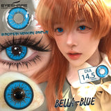 1 Pair Cosplay Colored Contact Lenses Red Lenses Halloween Blue Beauty Makeup Eyes Lenses Anime Purple Eyes Contacts
