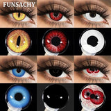 Halloween Makeup Cosplay White Lens Cosplay Contact Lens Beauty Cosmetics Colored Contacts Black Lenses Circle Red Lens