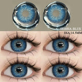Big Diameter Black Lenses 14.5mm Lenses Gothic Colored Contact Lenses for Eyes Big Doll Eye Lenses Natural Look Lenses