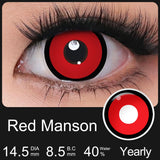 Yearly Use Halleoween Contact Lenses For Cosplay Color Contact Lenses White Contacts Lenses For Makeup White Mesh Lens