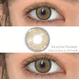 1 Pair Brown Colored Contact Lenses Natural Green Pupils Eyes Contact lenses Big Eyes Soft Contacts 14.20-14.50mm