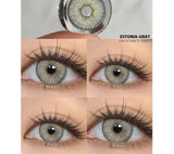 1pair Colorful Contact Lenses Gray Eye Lenses Blue Contacts Multicolored Lenses Colored Contact Lens for Eyes Yeraly