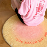 Ikeehome  Irregular Checkerboard Bedroom Rug Round Simple Design Solid Color IG Fashion Living Room Carpet Polyester Cute Decoration Home