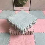 20pcs Ins Style Room Carpet, Bedroom, Children'S Bedside Blanket, Stain Resistant Living Room, Splicing Mat, Floor Mat 30*30 Cm