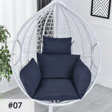 Swing Egg Chair Mat Cushion Cover Outdoor Patio Hanging Seat Home Decor Garden Lounger Cushion Cover (No Filling)