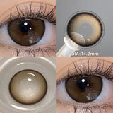 Prescription Contact Lenses Myopia Lenses with Diopters Natural Pupils Color Contact Lenses for Eyes Brown Lenses 2pcs