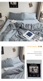 Hot Bedding Set Bedroom Decor Washed Cotton Double Duvet Cover Set Duvet Cover Flat Sheet Quilt Cover Pillowcase Home Textiles