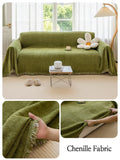 Chenille Sofa Towel for living room French Style home decoration Sofa Cover Couch Cover Tassel edge Waffle cushion