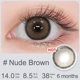 14.0mm Small DIA Colored Eye Contacts Lenses With Diopters Soft Focus Graduated Contacts Lenses 6 Months