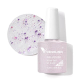 Nail Gel Polish 7.5ml HEMA/TPO FREE Red Sparkle Sequin Gel Nails Beautiful Semi Permanent Soak Off UV LED Gel Polish
