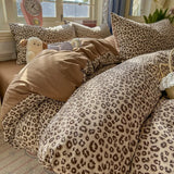Class A washable small fresh printing four-piece set, student dormitory bed sheet three-piece set