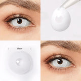 17mm Halloween Cosplay Lenses Crazy Contact Lenses Black Red Lenes Cat Eye Anime Cosplay Eye Color Lenses
