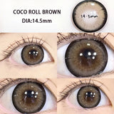 2pcs/Pair Yearly Blue New Color Contact Lenses for Eyes with Myopia Prescription Beauty Pupils Makeup Nature Eye Free Shipping