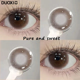 1 Pair Big Eyes Black Lenses Korean Natural Lenses Color Contact Lenses Eyes with Gray Beautiful Pupil Lenses Yearly