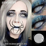 Cosplay White Contact Lenses for Eyes Anime Role Playing Lens Halloween Cosplay Black Contacts Yearly Cosmetics Pupils