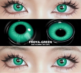 1Pair Halloween Colorful Contact Lenses Anime Cosplay Eye Lenses Multicolored Lens Black Red Mesh White Yearly Contacts
