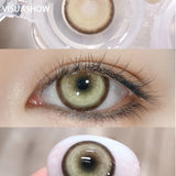 Yearly Disposable Color Contact Lenses 1Pair Anime Cosplay Party Cute Colored Contacts Fashion Makeup Lenses