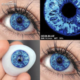 2pcs Colored Contact Lenses Halloween Cosplay White Crazy Contact Lenses Anime Red Eye Lenses Green Makeup Contact Lens