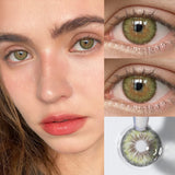 Green Colored Contacts Olive Green Hazel Contact Lenses Charming Bright Exotic Eyes Look