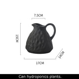 Art Black Spotted Ceramic Vase Flower Pots Decorative Arrangement Desk Decoration Ornaments Crafts Floral Vases