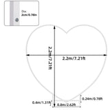 Ikeehome  Heart Shape Metal Wedding Balloon Arch Backdrop Stand Frame Party Decoration Flowers Background Stand