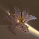 Handmade 3D Glass Ceramic Lily Incense Holder Ornament Glass Fragrance Ornament
