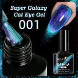 Purple Cat Eye Gel Polish Bright Magnetic Nail Gel Soak Off UV LED Semi Permanent Varnish Nail Art DIY Popular Color