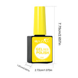 1/2Pcs Orange And Yellow Gel Nail Polish UV LED Soak Off Gel Nail Polish For Nail Art DIY Salon Home Holiday Gift For Women