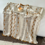 1 pc New Arrival Pure Cotton Gauze Throw Blanket With Tassel Office Nap Throw Summer Cooler Quilt Bedspread on The Bed 130x190cm