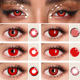 1 Pair Sharingan Contact Lenses for Eyes Cosplay Lenses Anime Lense Uchiha Sasuke Kakashi Lenses Anime Accessories