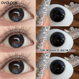 Dewy Strawberry Pink Brown Contact Lens Half Year Center Glint Gradient Lens For Sweet Girly Date Daily Fashion Makeup