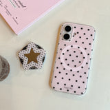 3D Cute Stars for Magsafe Magnetic Holder Phone Case for Iphone 16pro 15promax 14 13 Pro Max Mirror Back Cover for Women Girl
