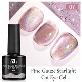 7.5ml Golden Gradient Cat Eye Nail Polish Gel Phototherapeutic Gel Soak Off Nail Magnetic Gel Polish Nail Art DlY