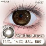 Watery Glow Fixed Axis Contacts Daily 10pcs Hazel Watery Shine Fixed Position Contacts Office Daily Lenses