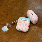 New Cartoon Cute Bear Bowknot Silicone Shockproof Protection Case for AirPods Pro 2 for AirPods 4 3 2 1 Soft Cover Cake Pendant