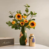 New Creative painted ceramic vases home living room desk decoration ornaments flower arrangement vases spatial aesthetic design