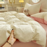 Class A Pure Cotton Printed Checkered Quilt Cover All-cotton Yarn-dyed Washed Single Duvet Cover 160x210 Bedding
