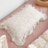 INS Ruffle Edge Gauze 100% Cotton Princess Pillow Case 30X50 48X74cm Breathable Pillowcase Decorative for Home Bedding Bedroom