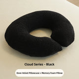 Professional Salon Use round Face Pillow Massage Bed Hole Pad Removable Cover Neck Shoulder Back Massager U-Shaped Pillow