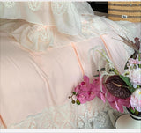 4pcs French Princess Style Pure Cotton 100% Bedding Set Luxury Quilt Cover 200x230 220x240 Bed Cover and 2pcs Pillowcases