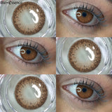 2pcs Natural Brown Contact Lenses Big Eye Lenses for Daily Wear Beauty Pupils Hazel Cosmetic Eye Color Lens 14.5mm