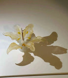 Handmade 3D Glass Ceramic Lily Incense Holder Ornament Glass Fragrance Ornament