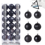 24/36Pcs Christmas Decoration 3/4CM Balls Hanging Christmas Tree Pendants Ornaments for Home Party Decor New Year Gift Accessory