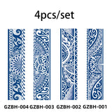 Armband Waterproof Temporary Tattoo Sticker arm and shoulder tattoos for men False Waist Arm Foot Strip Tattoos for Girl Women
