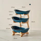 2/3 Layer Fruit Plate Home Snack Dish Creative Candy Dish Modern Dried Fruit Basket Living Room Plastic Cake Stand Snack Plates
