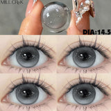 1 Pair Korean Lenses Colored Contact Lenses with Prescription Myopia Lenses with Degree Blue Lenses Fast Shipping