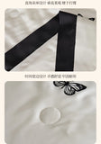 White Butterfly Quilts Air Conditioning Blanket Summer Quilt Silky High Quality Skin-Friendly Bedding with Embroidery 200*230cm