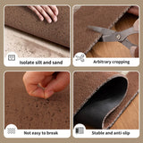 Modern Geometric Wire Loop Door Mat Water Absorbent Dirt Trapper Non-slip Rug for Home Entrance & Hallway
